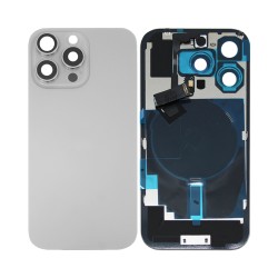 Tampa Traseira Apple iPhone 16 Pro com Wireless Charge+Flashlight Flex Titânio Natural